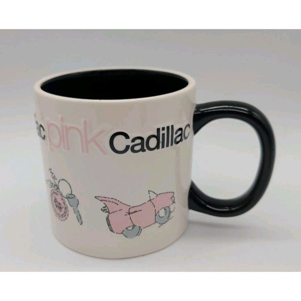 Mary Kay Pink Cadillac Mug Vintage Pink & White Coffee Tea Oversized
